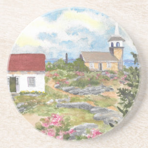 Star Island Room Uitzicht A Uitzicht op Isle of Sh Zandsteen Onderzetter
