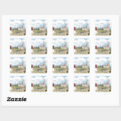 Star Island-Stickers Vierkante Sticker (Vel)