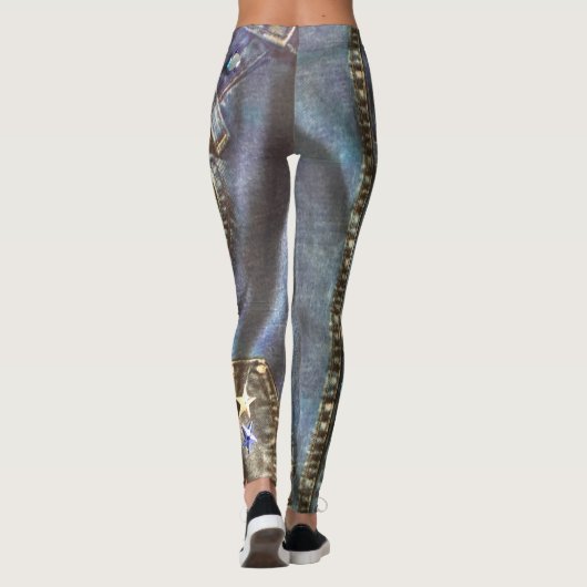 Star jeans leggings (Achterkant)