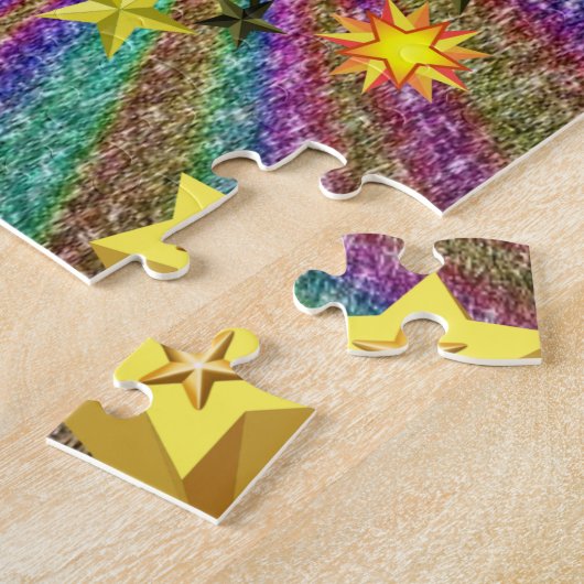 Star Jigzaag Puzzle Legpuzzel (Zijkant)