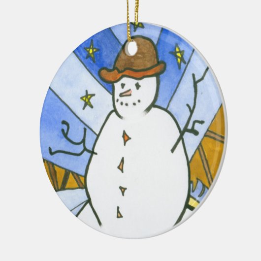 Star Juggler kerstboomversiering Keramisch Ornament (Links)