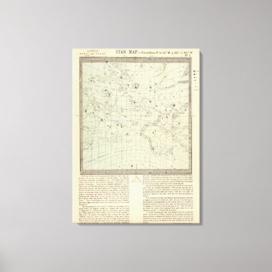 Star-kaart Canvas Afdruk (Voorkant)