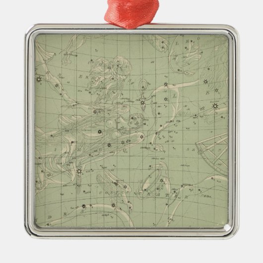 Star-kaart Metalen Ornament (Voorkant)