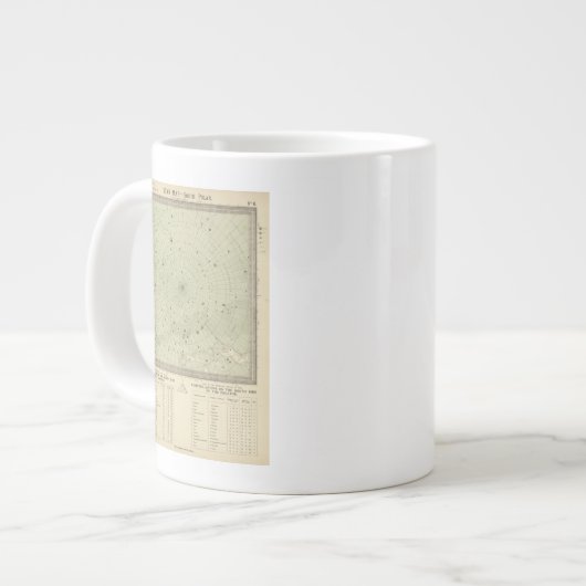 Star-kaart van de Zuid-poolregio Grote Koffiekop (Links)