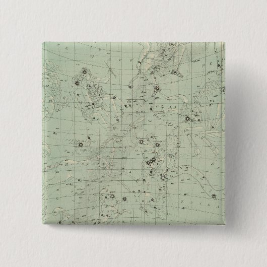 Star-kaart Vierkante Button 5,1 Cm (Voorkant)