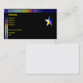 Star-kaart Visitekaartje (Voorkant / Achterkant)