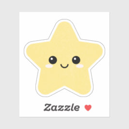 Star Karakter Vinyl Sticker voor Waterfles enz