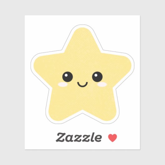 Star Karakter Vinyl Sticker voor Waterfles enz (Vel)