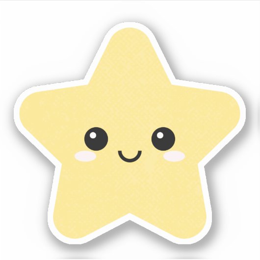 Star Karakter Vinyl Sticker voor Waterfles enz (Voorkant)