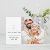 Star kerstfoto-Wenskaart - Afdrukken Feestdagenkaart (Staand voorkant)