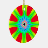 Star Kerstfractal Keramisch Ornament (Rechts)