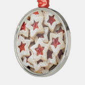 Star Kerstkoekjes Metalen Ornament (Links)