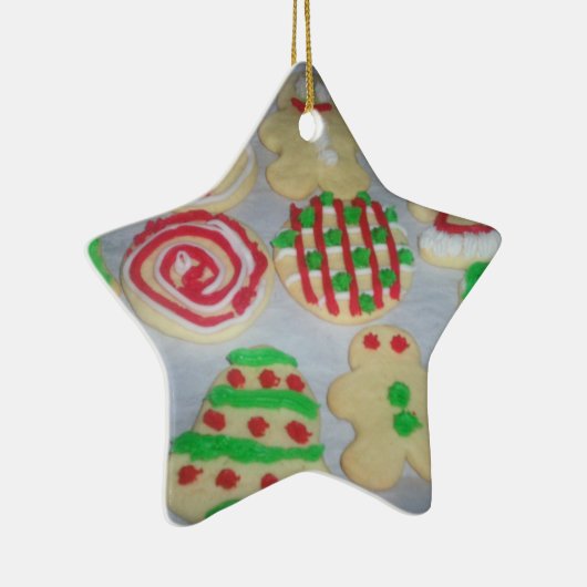 Star kerstkoekjesornament keramisch ornament (Rechts)