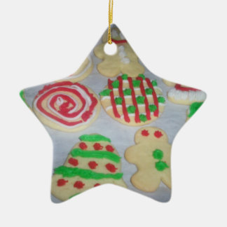 Star kerstkoekjesornament keramisch ornament
