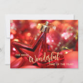 Star Kerstversieringsvlakte Feestdagenkaart (Voorkant)