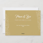 Star Kerstversieringsvlakte Feestdagenkaart (Achterkant)