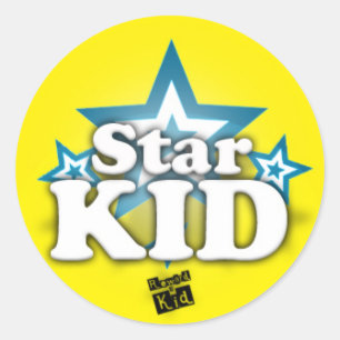 Star-Kind (set van 20) Ronde Sticker