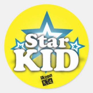 Star-Kind (set van 20) Ronde Sticker