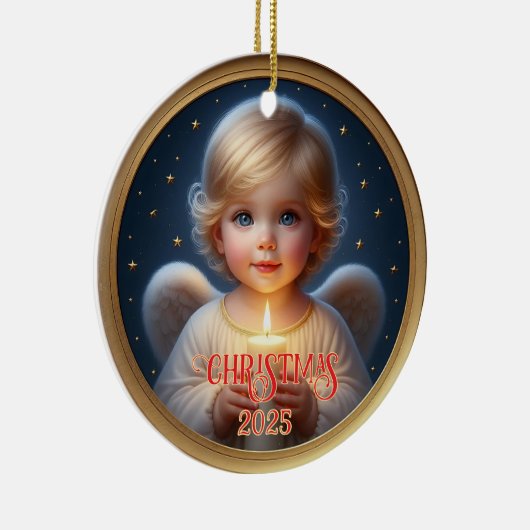 Star-Kissed Angel Child with Candle Ornament (Rechts)