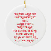 Star-Kissed Angel Child with Candle Ornament (Achterkant)