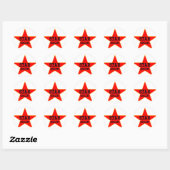 Star-kwaliteit Ronde Sticker (Vel)