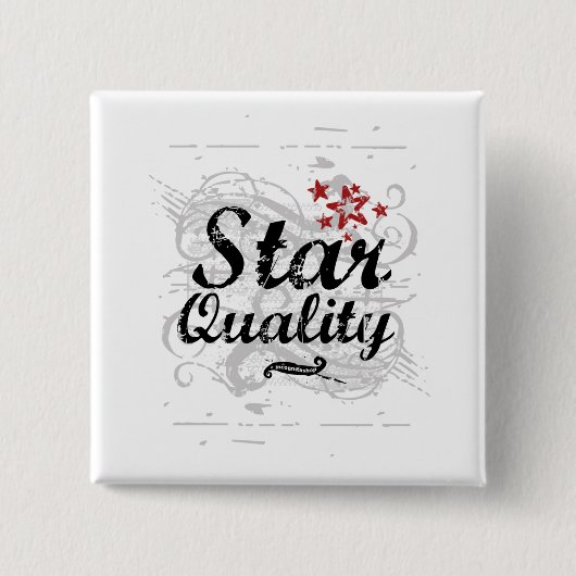 Star-kwaliteit Vierkante Button 5,1 Cm (Voorkant)