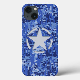 Star Label Decal Navy Blue Camo Case-Mate iPhone Case