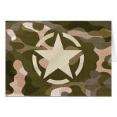 Star-Label op Burlap Camouflage Style (Voorkant Horizontaal)