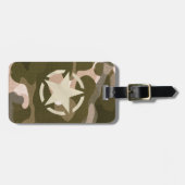 Star-Label op Burlap Camouflage Style Bagagelabel (Voorkant horizontaal)