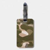 Star-Label op Burlap Camouflage Style Bagagelabel (Achterkant verticaal)