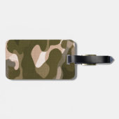 Star-Label op Burlap Camouflage Style Bagagelabel (Achterkant horizontaal)