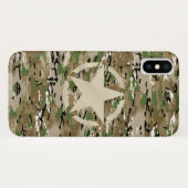 Star-Label op Burlap Camouflage Style Case-Mate iPhone Case (Achterkant (horizontaal))
