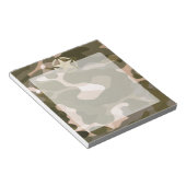 Star-Label op Burlap Camouflage Style Notitieblok (Schuin)