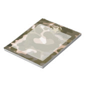 Star-Label op Burlap Camouflage Style Notitieblok (Linkerzijde)