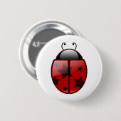 Star Ladybug, Ladybug met sterren Ronde Button 5,7 Cm (Voorkant /achterkant)