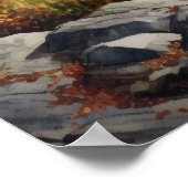 Star Lake Waterverf Landschapskunst Print Poster (Hoek)