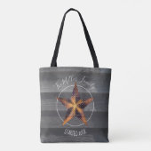 Star Lantern & Old Wood Rustin American Tote Bag (Achterkant)