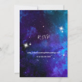 Star Licht Blauw Sky Bruiloft Kaart (Achterkant)