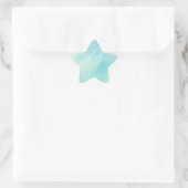 Star Lichtblauwe Sticker (Tas)