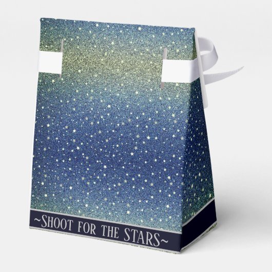 Star Light Blue Sky afstudeerfeest Bedankdoosjes (Achterkant)
