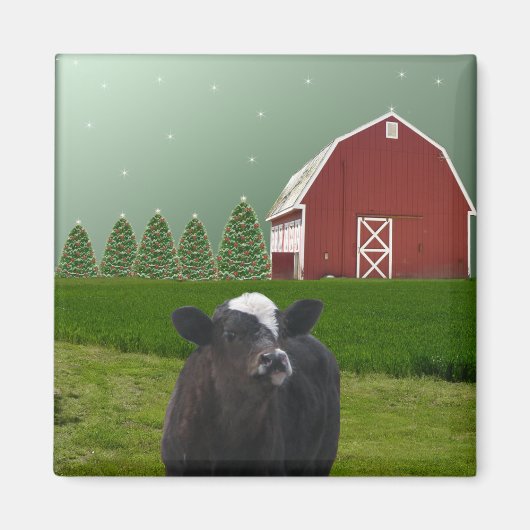 Star Light Calf's kerstmagneet Magneet (Voorkant)