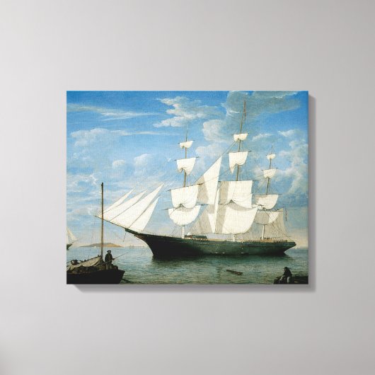 Star Light in Boston Harbour Canvas Afdruk (Voorkant)