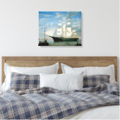 Star Light in Boston Harbour Canvas Afdruk (Insitu (Slaapkamer))