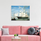 Star Light in Boston Harbour Canvas Afdruk (Insitu (Woonkamer))
