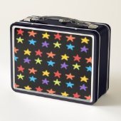 Star Light Metal Lunchbox (Multi & Zwart) (Achterkant)