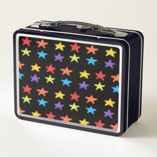 Star Light Metal Lunchbox (Multi & Zwart) (Achterkant)