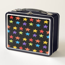 Star Light Metal Lunchbox (Multi & Zwart)