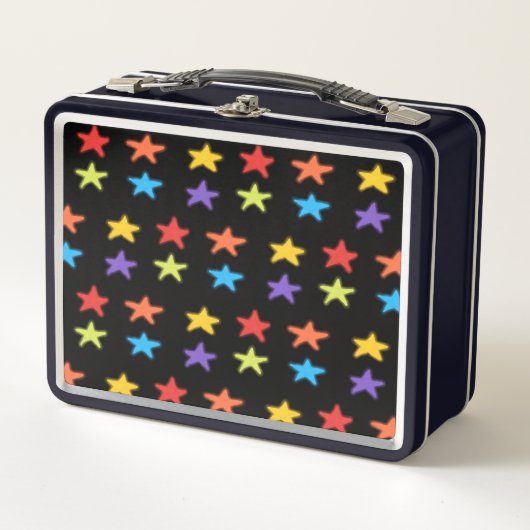 Star Light Metal Lunchbox (Multi & Zwart) (Voorkant)