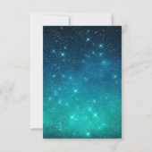 Star Light Night Bos Boom Bruiloft RSVP (Achterkant)