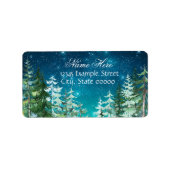 Star Light Night Forest retouradres Etiket (Voorkant)